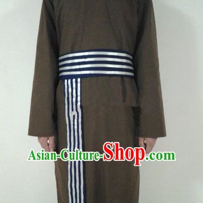 Traditional Ancient Chinese Swordsman Costume, Asian Chinese Ming Dynasty Government Runners Clothing for Men