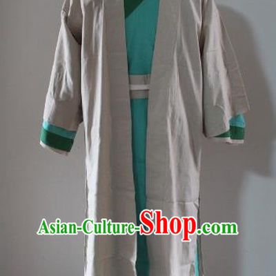Traditional Ancient Chinese Swordsman Costume, Asian Chinese Ming Dynasty Knight-errant Robe Clothing for Men