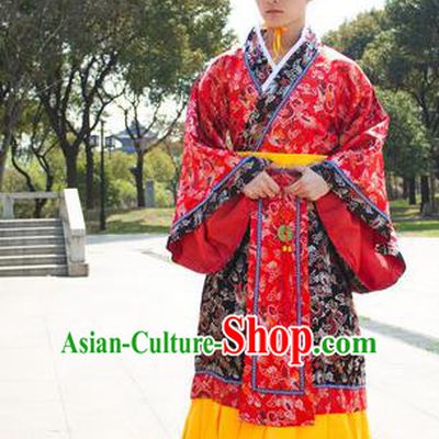 Traditional Ancient Chinese Emperor Costume, Asian Chinese Han Dynasty Majesty Clothing for Men
