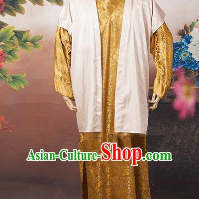 Traditional Ancient Chinese Swordsman Costume, Asian Chinese Ming Dynasty Kawaler Clothing for Men