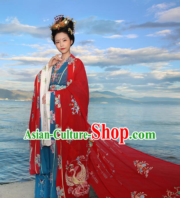Ancient Chinese Costume hanfu Chinese Wedding Dress Tang Dynasty princess Clothing Ancient Chinese Costume hanfu Chinese Wedding Dress Tang Dynasty princess Clothing