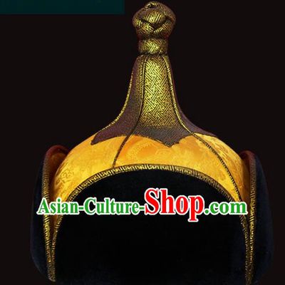Traditional Chinese Mongol Nationality Hair Accessories Mongols Female Hat, Chinese Mongolian Minority Nationality Headwear for Women