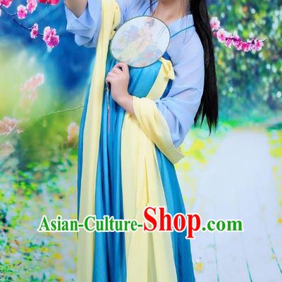 Traditional Ancient Chinese Imperial Consort Hanfu Fairy Costume Chest Ru Skirt, Chinese Tang Dynasty Palace Lady Elegant Dress Clothing