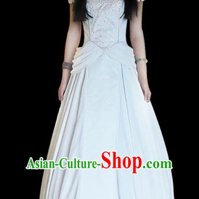 Traditional Chinese Dance Costume Female Wedding Dress Bride Veil Dress for Women