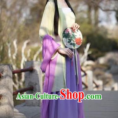 Traditional Ancient Chinese Nobility Lady Goddess Embroidered Costume Slip Skirt, Elegant Hanfu Chinese Tang Dynasty Princess Dress Clothing