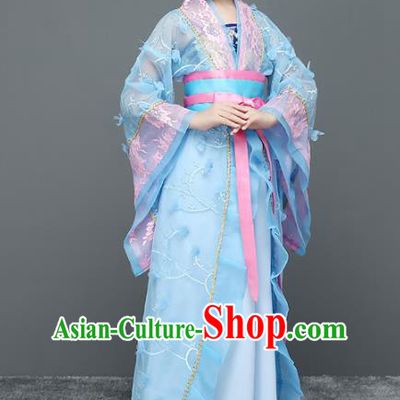 Traditional Chinese Tang Dynasty Palace Lady Costume Ancient Princess Trailing Dress for Kids