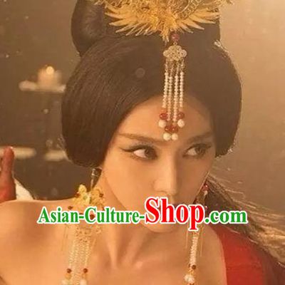 Traditional Handmade Chinese Ancient Classical Hair Accessories Hanfu Hairpins Phoenix Step Shake for Women
