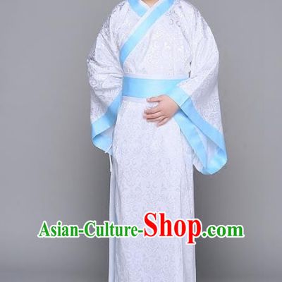 Traditional Chinese Han Dynasty Minister Costume, China Ancient Chancellor Hanfu Clothing for Kids
