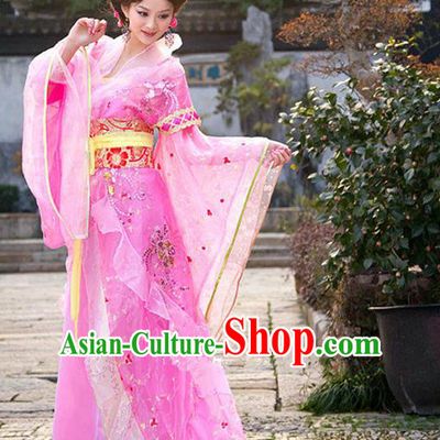Traditional Ancient Chinese Imperial Consort Costume, China Tang Dynasty Palace Lady Trailing Embroidered Clothing for Women