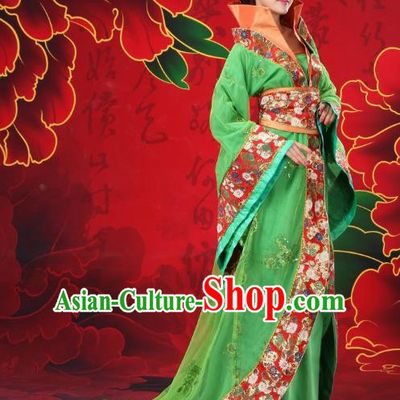 Traditional Chinese Ancient Imperial Consort Costume, China Tang Dynasty Palace Lady Embroidered Trailing Clothing for Women