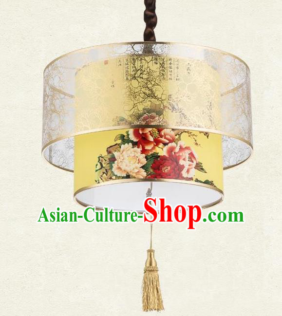 Chinese White Gourd Silk Table Palace Lantern Replica Palace Lamp Chinese White Gourd Silk Table Palace Lantern Replica Palace Lamp