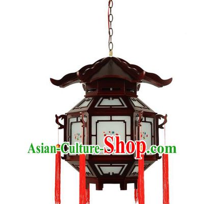 Traditional Chinese Handmade Wood Palace Lantern China Ceiling Palace Lamp