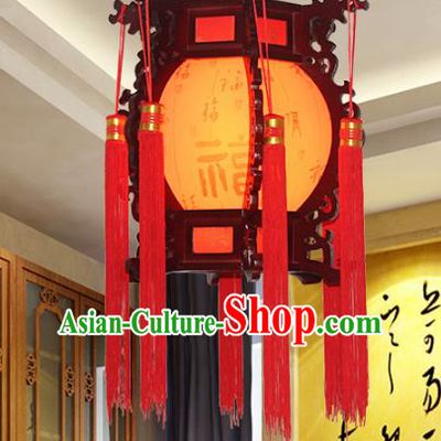 Traditional Chinese Handmade Wood Printing Lantern Classical Palace Lantern China Ceiling Palace Lamp