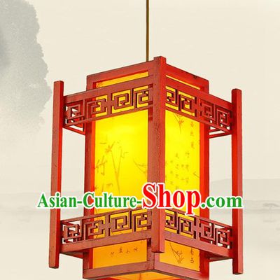 Traditional Chinese Handmade Carving Lantern Classical Palace Lantern China Ceiling Palace Lamp