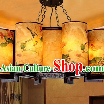 Traditional Chinese Handmade Sheepskin Lantern Classical Palace Lantern China Ceiling Palace Lamp
