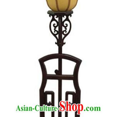 Traditional Chinese Handmade Yellow Sheepskin Lantern Classical Palace Lantern China Floor Palace Lamp