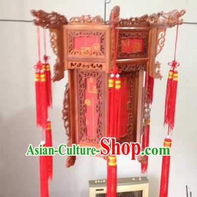 Traditional Chinese Handmade Rosewood Carving Ceiling Lantern Classical Palace Lantern China Palace Lamp