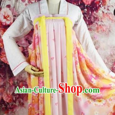 Traditional Chinese Ancient Princess Costume Tang Dynasty Palace Lady Dress Clothing for Women