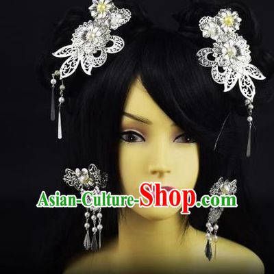 Traditional Handmade Chinese Hair Accessories Hairpins Headwear Complete Set for Women