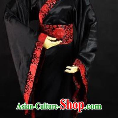 Traditional Chinese Ancient Scholar Hanfu Costume, China Han Dynasty Swordsman Clothing for Men