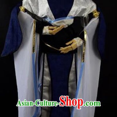 Traditional Chinese Ancient Swordsman Embroidered Costume Han Dynasty Chivalrous Woman Clothing