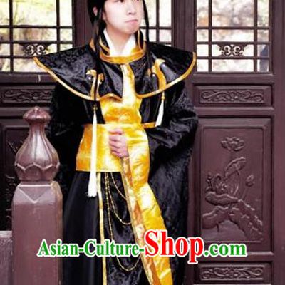 Traditional Chinese Ancient Emperor Hanfu Costume, China Han Dynasty King Clothing for Men