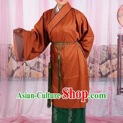 Chinese Beijing Opera Old Women Brown Costume, China Peking Opera Pantaloon Robe Clothing