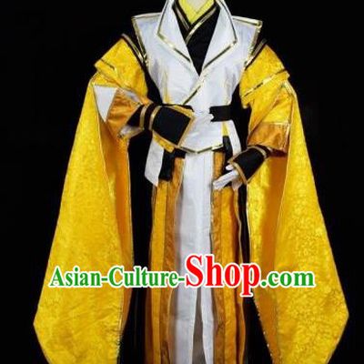 Traditional Chinese Ancient Swordsman Embroidered Costume Tang Dynasty Prince Clothing for Men