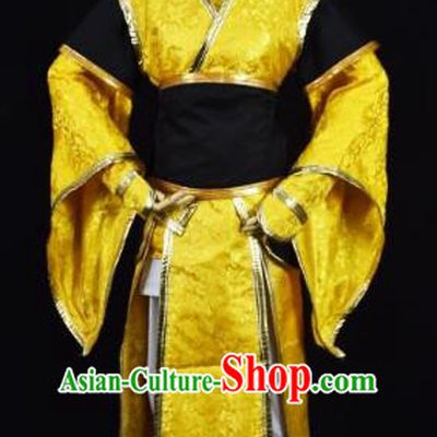 Traditional Chinese Ancient Swordsman Embroidered Costume Tang Dynasty Emperor Clothing for Men