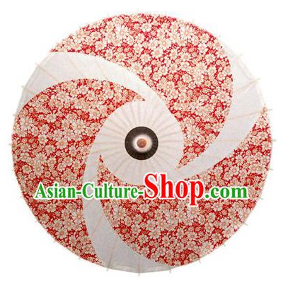 Asian China Dance Umbrella Stage Performance Umbrella Handmade Printing Oil-paper Umbrellas