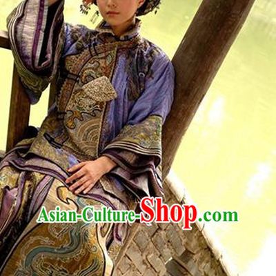 Traditional Chinese Ancient Republic of China Nobility Young Mistress Embroidered Xiuhe Suit Costume