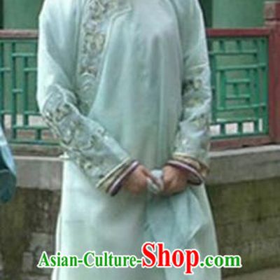 Traditional Chinese Ancient Qing Dynasty Manchu Imperial Consort Embroidered Costume
