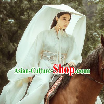 Traditional Chinese Ancient Qin Dynasty Palace Lady Fairy Costume for Women