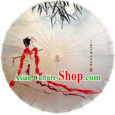 China Traditional Dance Handmade Umbrella Printing Oil-paper Umbrella Stage Performance Props Umbrellas
