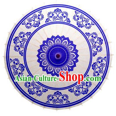 China Traditional Dance Handmade Umbrella Printing Oil-paper Umbrella Stage Performance Props Umbrellas