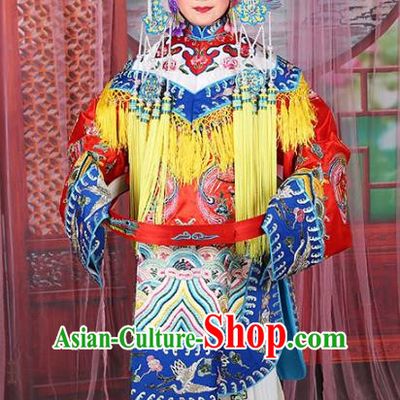 Chinese Beijing Opera Diva Imperial Concubine Embroidered Costume, China Peking Opera Actress Embroidery Clothing