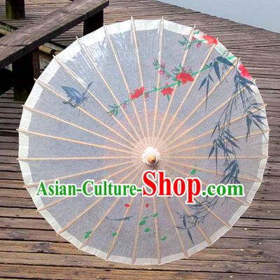 Handmade China Traditional Folk Dance Umbrella Printing Bamboo Oil-paper Umbrella Stage Performance Props Umbrellas