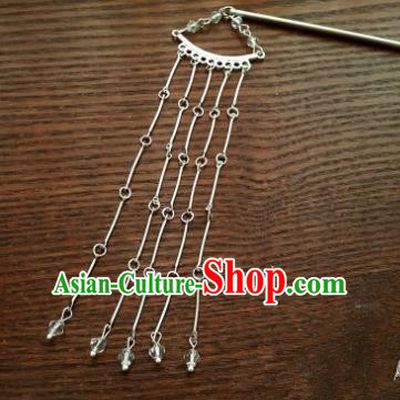 Traditional Handmade Chinese Ancient Classical Hair Accessories Tassel Step Shake Hairpins for Women