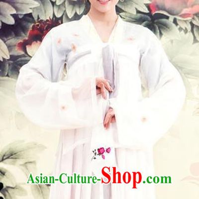 Asian Chinese Ancient Tang Dynasty Palace Princess Clothing and Headpiece Complete Set