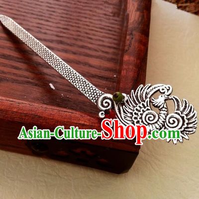 Traditional Chinese Handmade Classical Hair Accessories Ancient Hanfu Phoenix Hairpins for Women
