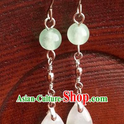 Traditional Chinese Handmade Classical Hanfu Eardrop Ancient Palace Princess Earrings for Women