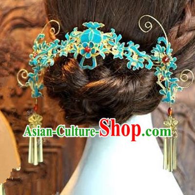 Chinese Handmade Classical Hairpins Hair Accessories Ancient Bride Step Shake Complete Set for Women