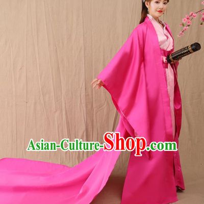 Traditional Chinese Ancient Palace Princess Costume, China Han Dynasty Imperial Consort Trailing Hanfu Clothing for Women