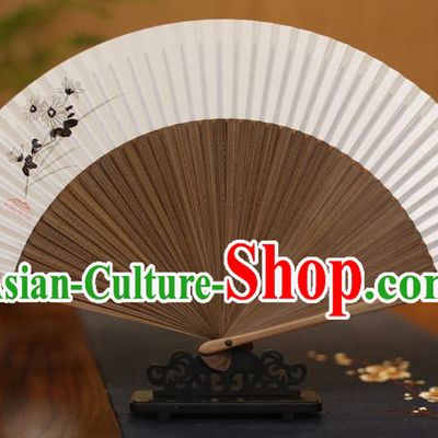 Traditional Chinese Crafts Ink Painting Folding Fan Paper Fans for Men