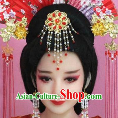 Traditional Chinese Ancient Imperial Concubine Hair Accessories, China Bride Xiuhe Suit Hairpins Headwear for Women