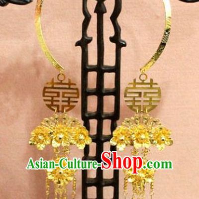 Traditional Chinese Handmade Jewelry Accessories Ancient Bride Necklace Hanfu Golden Necklet for Women