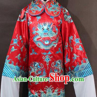 Traditional China Beijing Opera Minister Costume Embroidered Robe, Chinese Peking Opera Lang Scholar Clothing