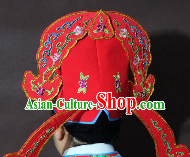 Traditional China Beijing Opera Costume Gifted Scholar Embroidered Robe and Hat Ancient Chinese Peking Opera Embroidery Clothing Traditional China Beijing Opera Costume Gifted Scholar Embroidered Robe and Hat Ancient Chinese Peking Opera Embroidery Clothing