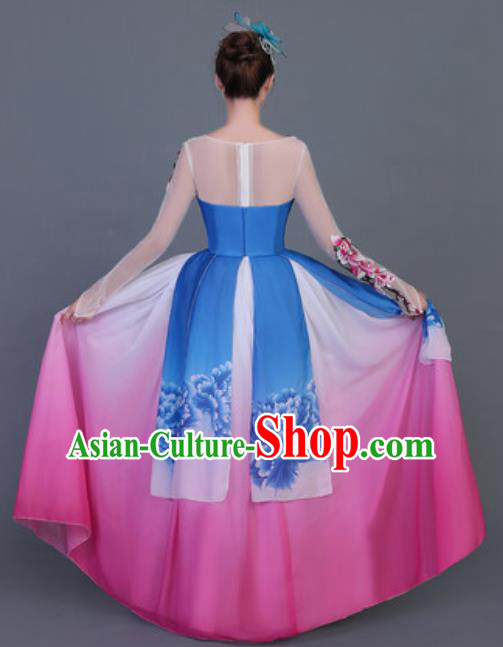 Traditional Chinese Fan Dance Folk Dance Costume Classical Yangko Dance Classical Dance Dress Traditional Chinese Fan Dance Folk Dance Costume Classical Yangko Dance Classical Dance Dress
