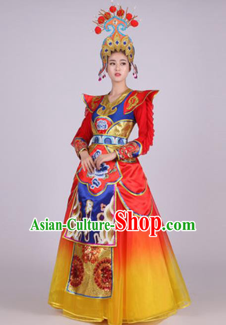 Traditional Chinese Fan Dance Folk Dance Costume Classical Yangko Dance Classical Dance Dress